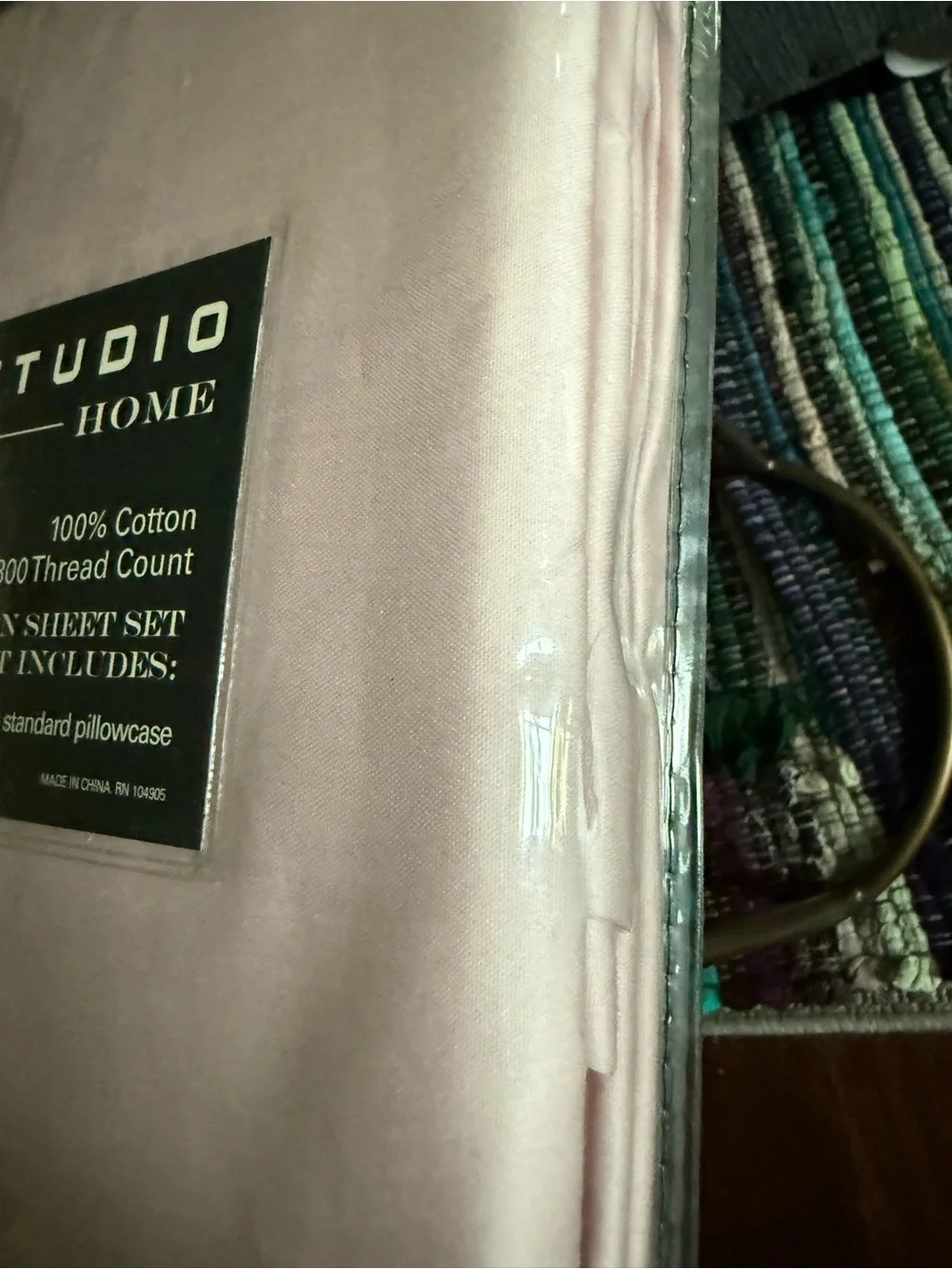 Max Studio Light Pink Twin Sheet Set